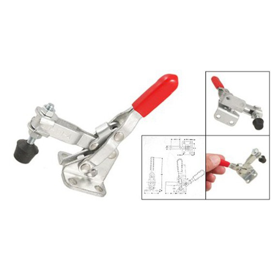 2pcs 101A 50Kg 110 Lbs Quick Holding Vertical Type Toggle Clamp Red AD 