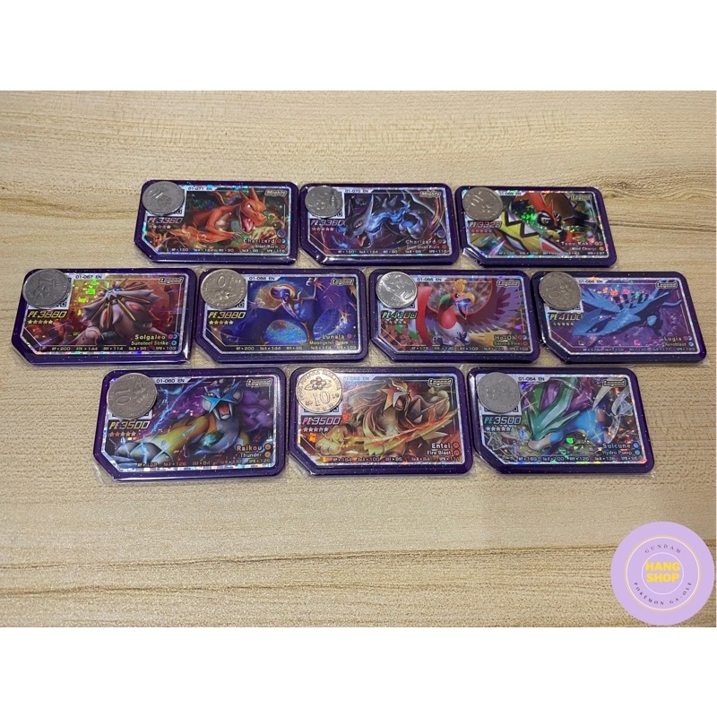 Genuine Original Ready Stock Pokemon Gaole Part 1 5star Charizad X Y Tapu Koko Solgaleo Lunala Hooh Lugia Raikou Shopee Malaysia