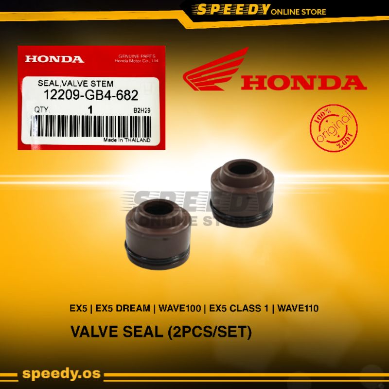 HONDA ORIGINAL VALVE SEAL (2PCS/SET) EX5 HIGH POWER/EX5 DREAM/ EX5