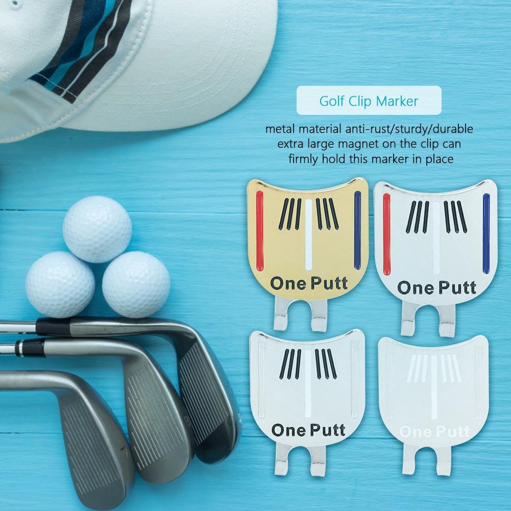 golf visor with magnetic ball marker