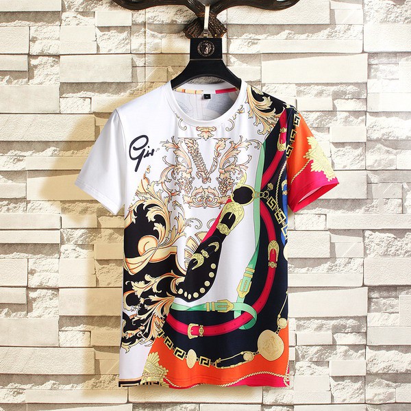 versace men's short sleeve shirt
