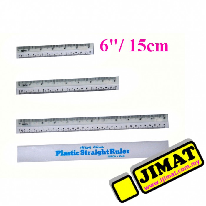 Plastic Ruler Pembaris Plastik 6 15cm Shopee Malaysia