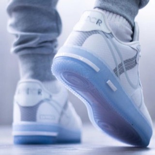 nike air force 1 react men's white ice