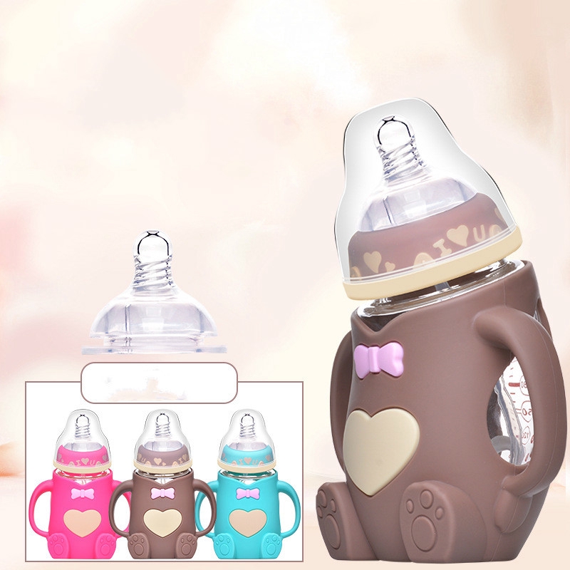glass baby bottle set
