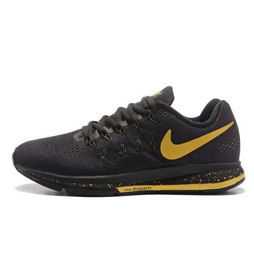 nike air zoom pegasus black and gold