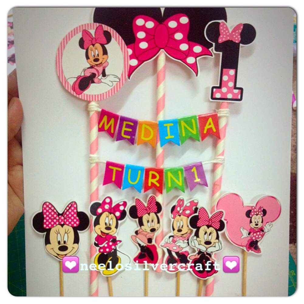 Minnie Mouse Cake Topper Shopee Malaysia