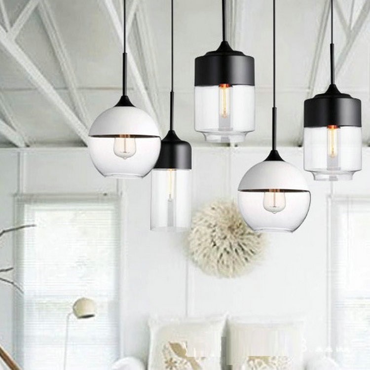 china glass pendant light