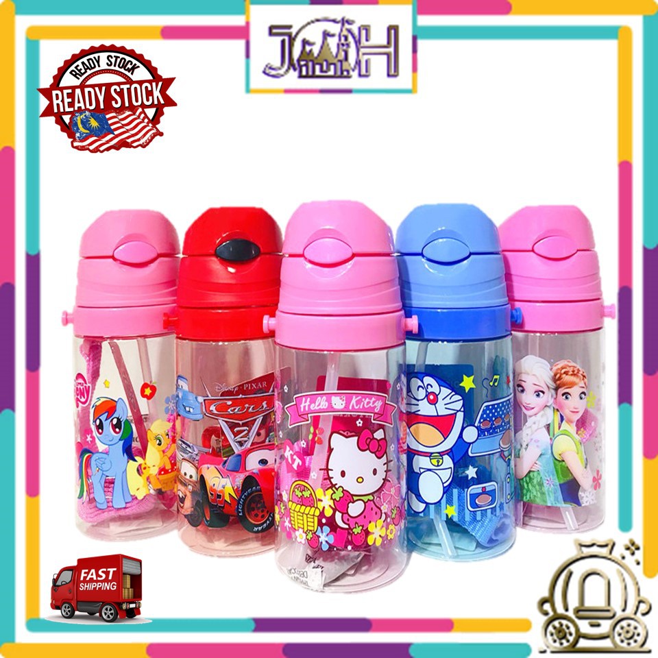 (READY STOCK)350-500 ML Botol Air Kanak-kanak,Kids Water Bottle,Tali ...