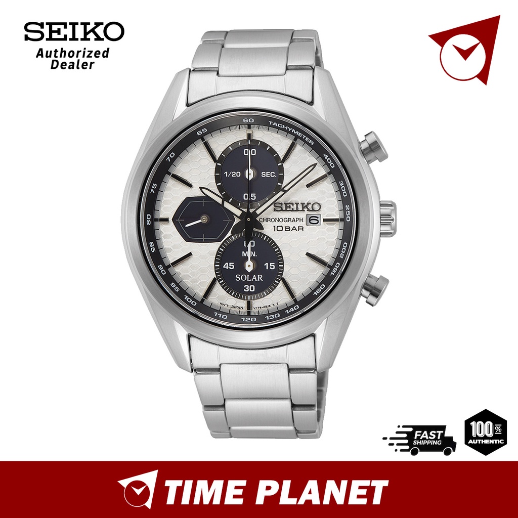 Official Warranty] Seiko SSC769P1 White Dial Solar Chronograph Men Watch |  Shopee Malaysia