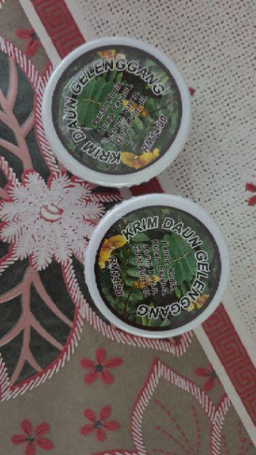 Ubat Tradisional Krim Daun Gelenggang utk panau kudis 