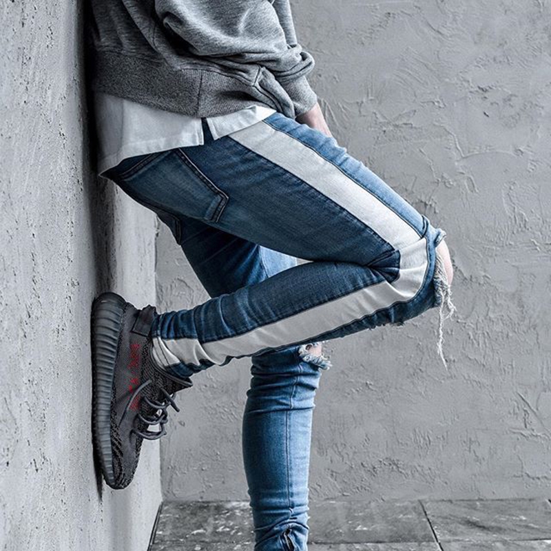 striped skinny jeans mens