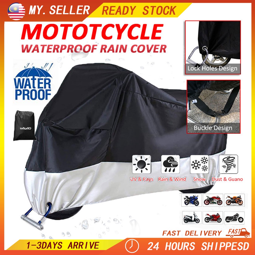 5 Size Motorcycle Cover Motor Motorcycle Waterproof Rain Cover Selimut ...
