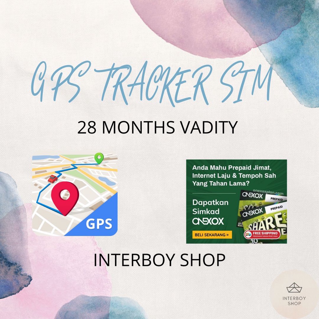 GPS Tracker SIMCARD ONEXOX Prepaid 28Months Validity XOX SIMCARD [SELF