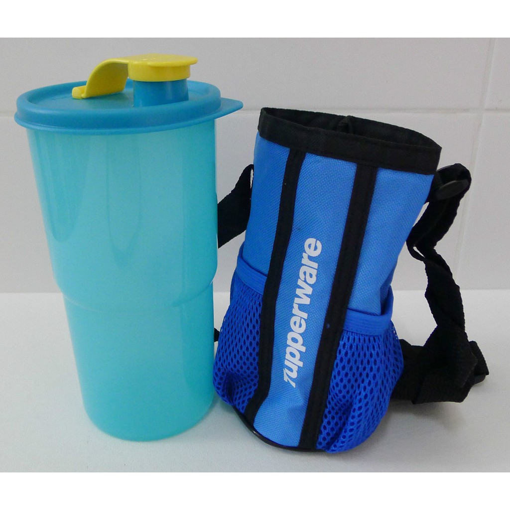 Tupperware New Thirstquake Tumbler Blue with Pouch 900ml