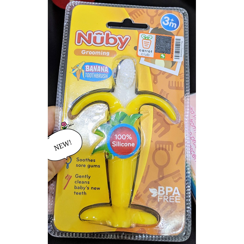nuby nana nubs teething toothbrush