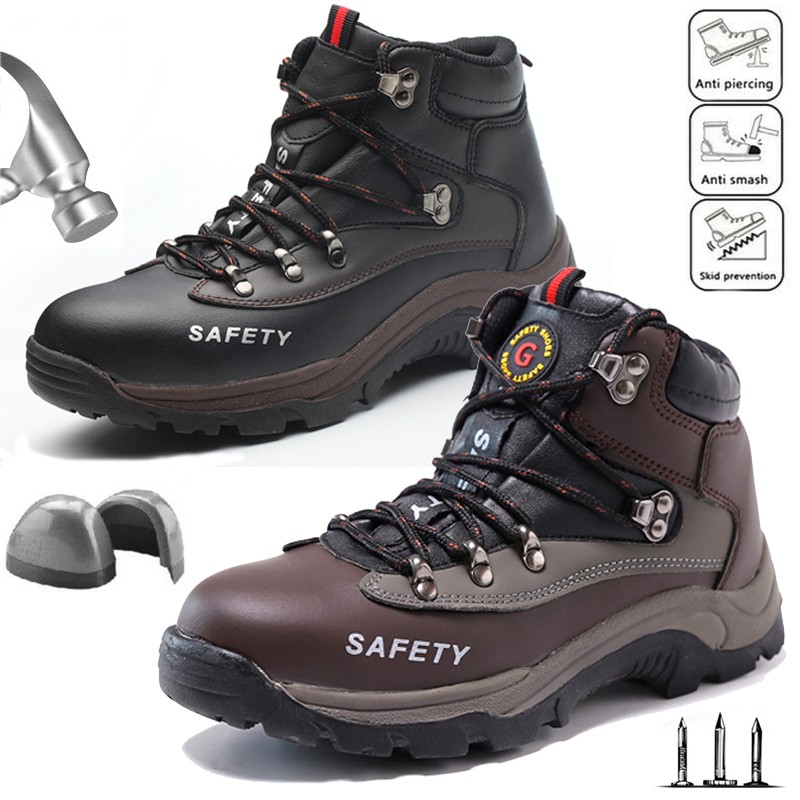 steel toe cap hiking boots men's