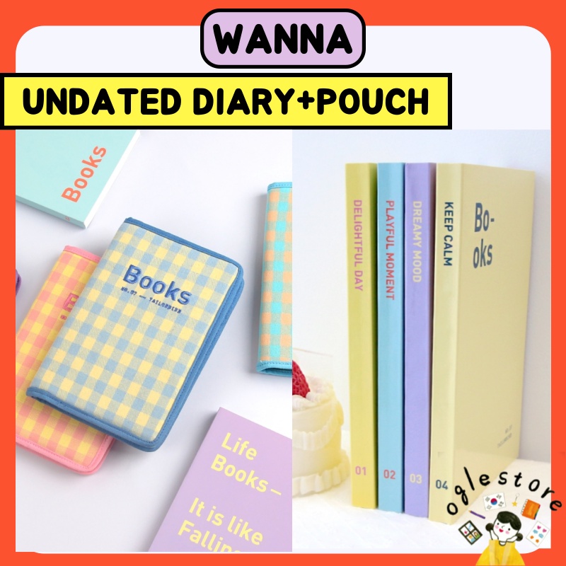 Wannathis Tailorbird Cover and Undated Diary 2022 Cotton Cover Korean