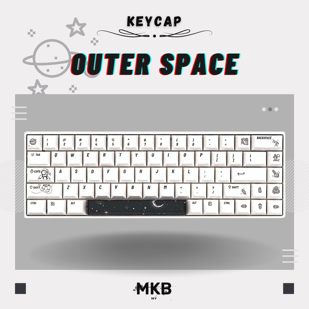 Ready Stock Outer Space Pbt Keycap Set For Mechanical Keyboard Shopee Malaysia