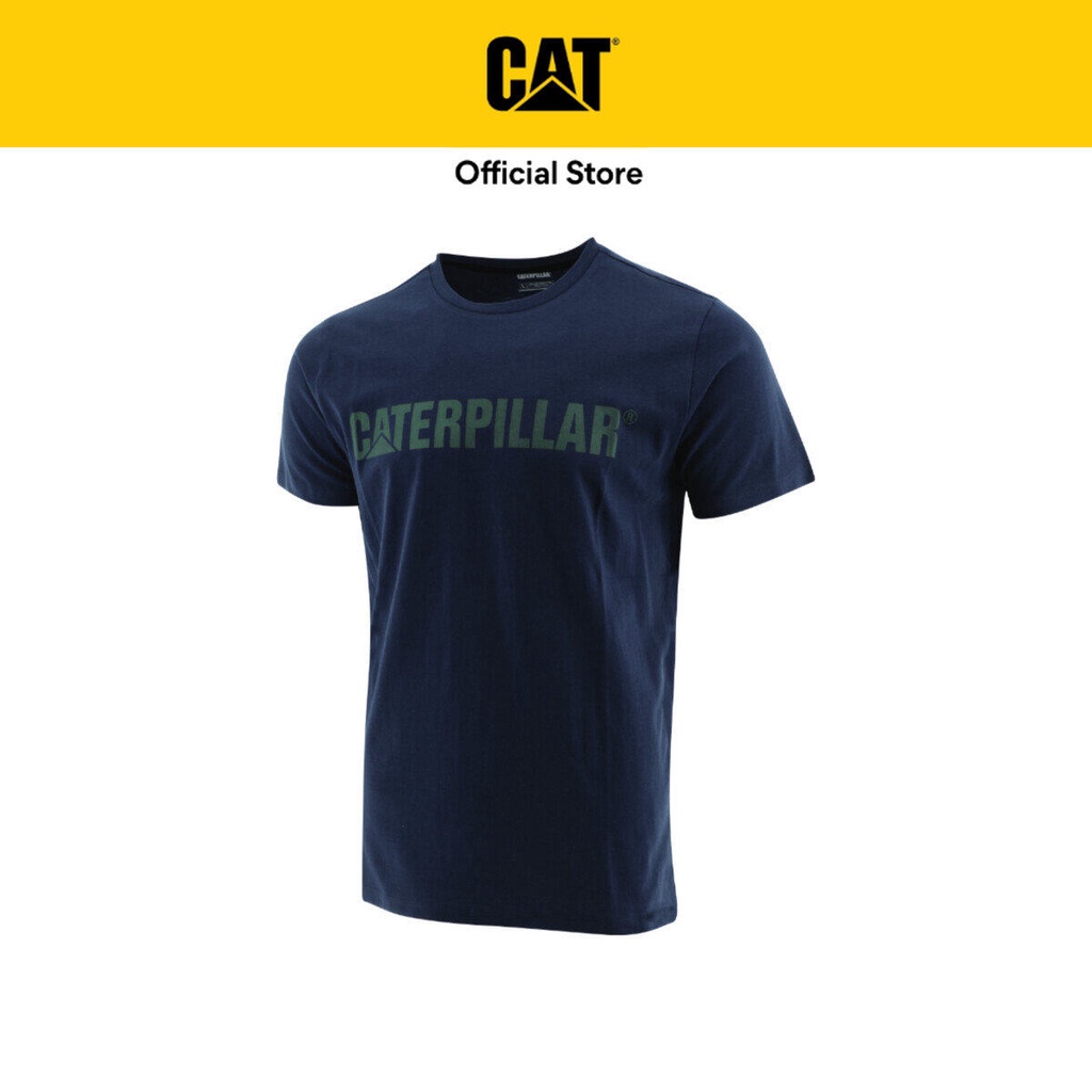 Caterpillar Men's LOGO Tee - Estate Blue (2510410-12667) Urban Short Sleeves T-Shirt | Casual Streetwear