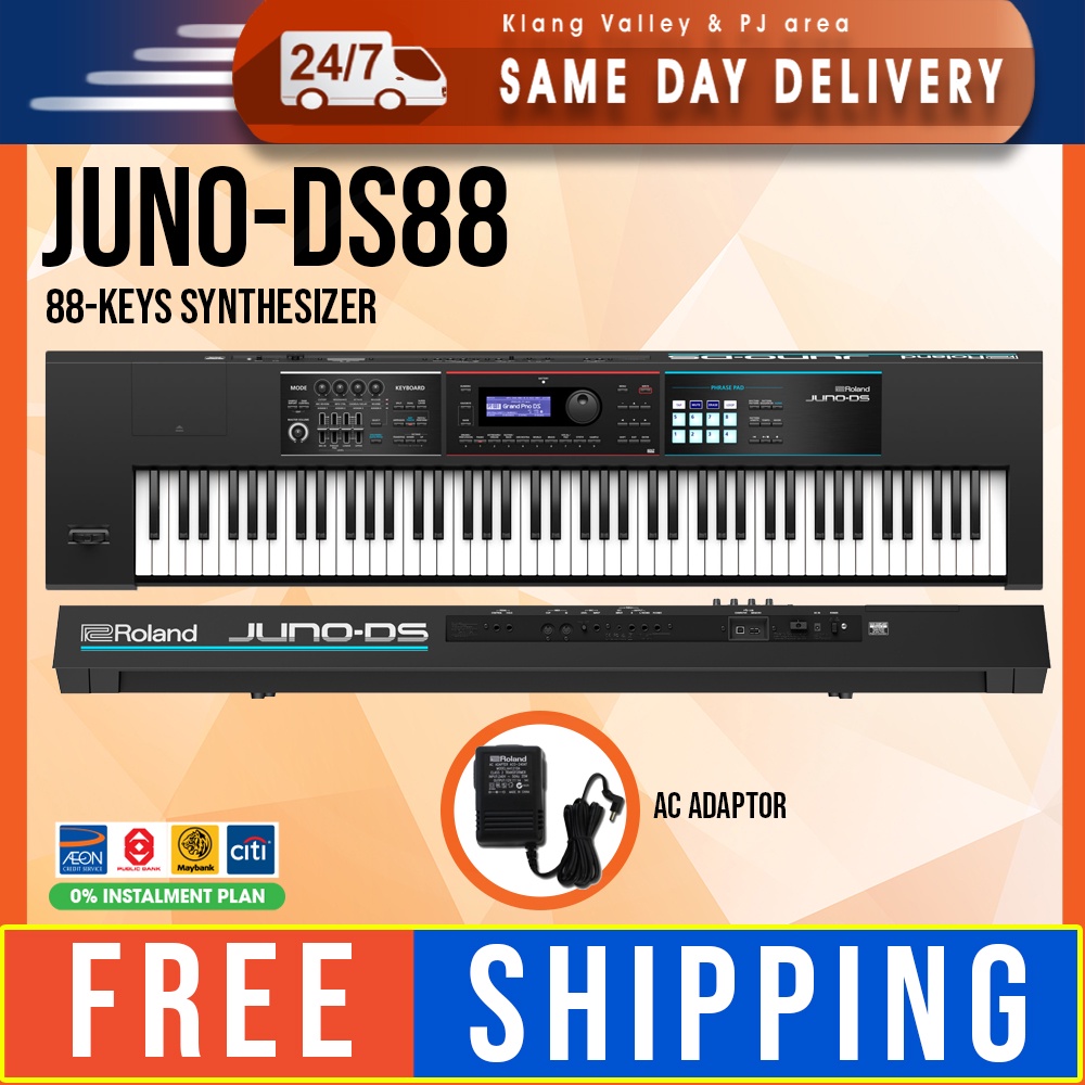 *SAME DAY DELIVERY* (FREE SHIPPING) Roland JUNO-DS88 88-Keys Synthesizer (JUNO DS88 JUNODS88)