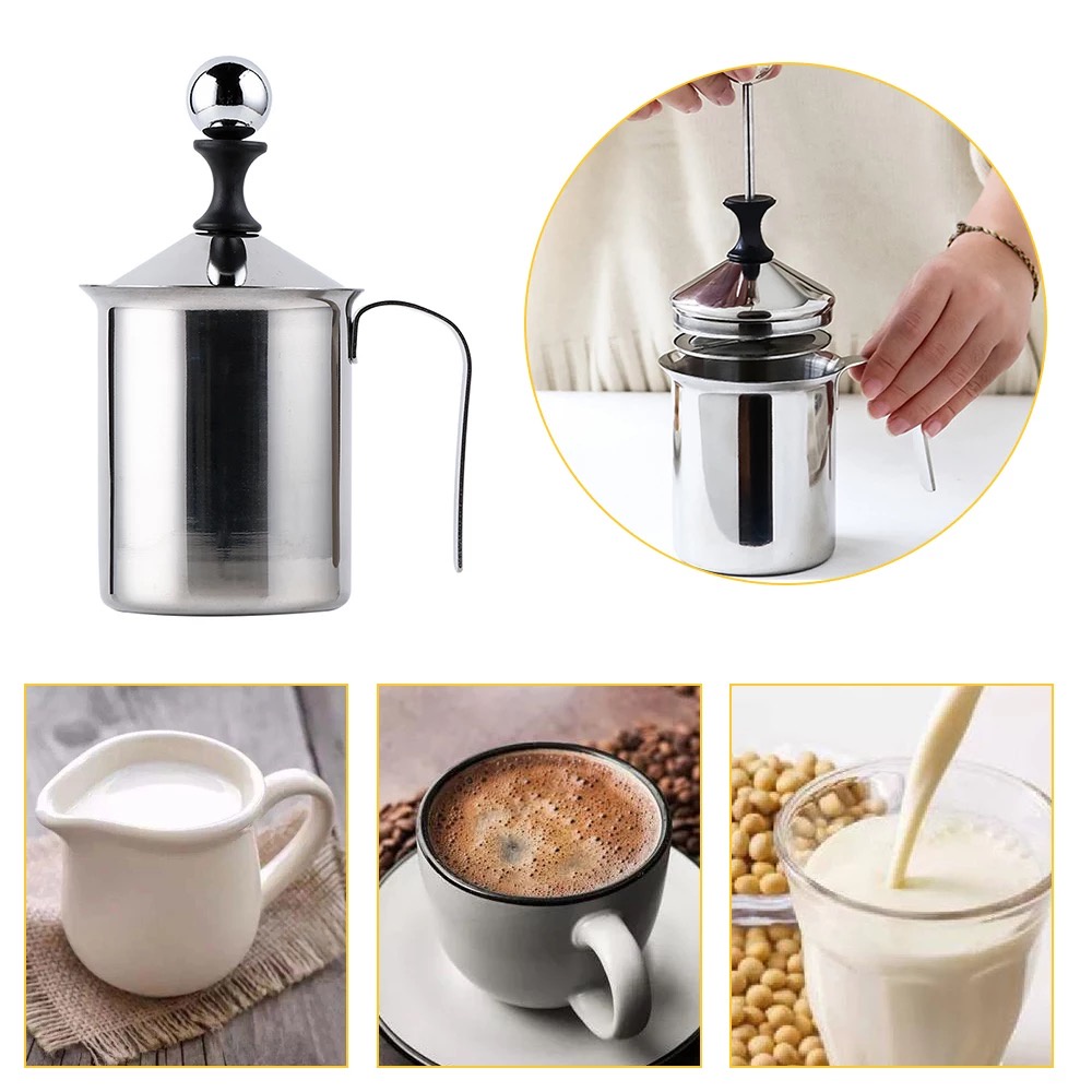 [400ML] Milk Foamer Maker Coffee Foamer Maker Milk Frother Pembuat Buih Kopi Pembuat Buih Susu Cawan Buih Air Meniaga