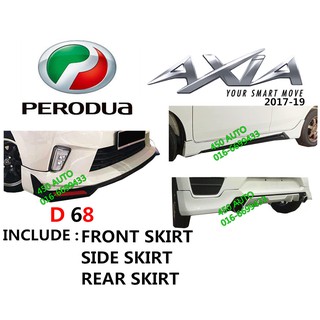 PERODUA AXIA 2017-19 DRIVE 68 BODY KIT D68 SKIRT SKIRTING 