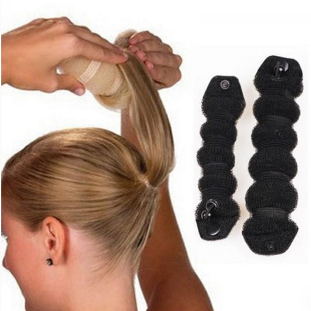 2pcs Magic Donut Former Hair Styling Tool Shaper Bun Maker