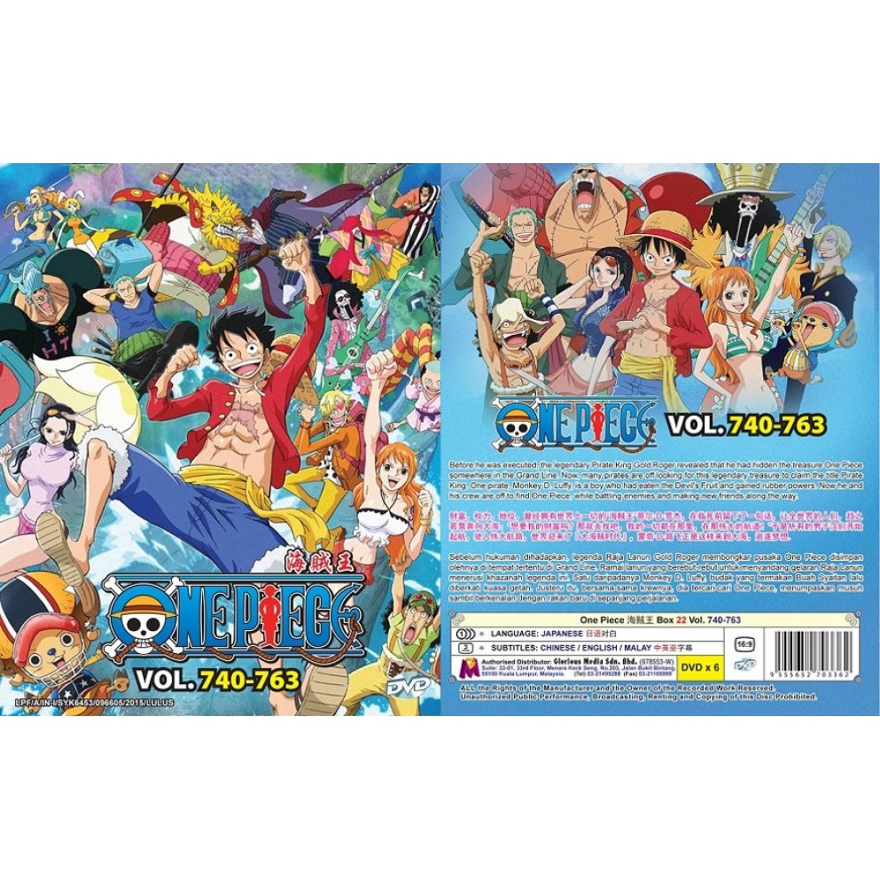 Anime Dvd One Piece Box 22 740 763 Shopee Malaysia