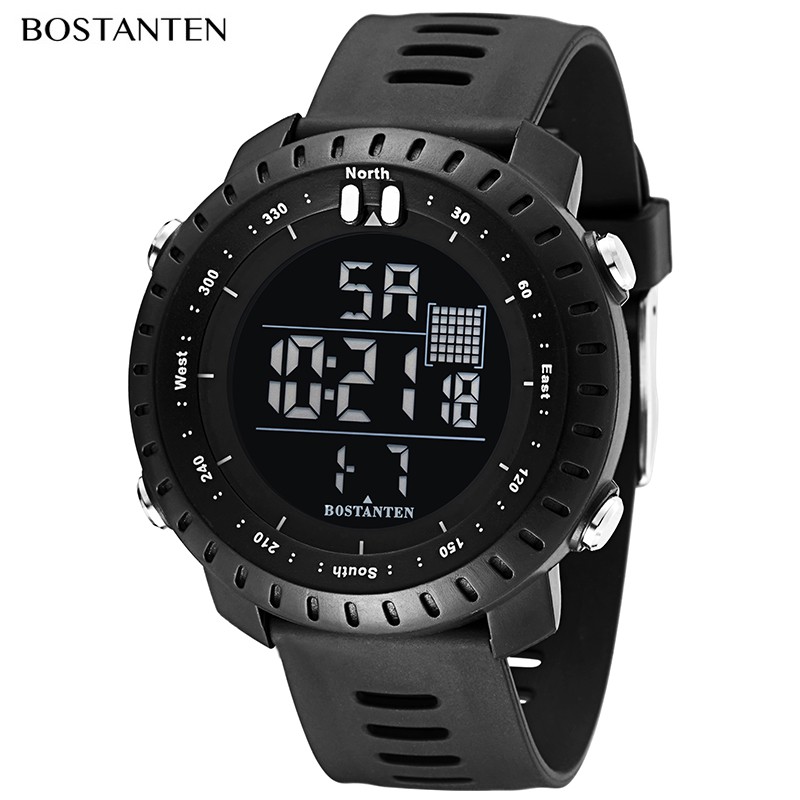  BOSTANTEN  Men s Waterproof Digital Sport Wrist Watch  