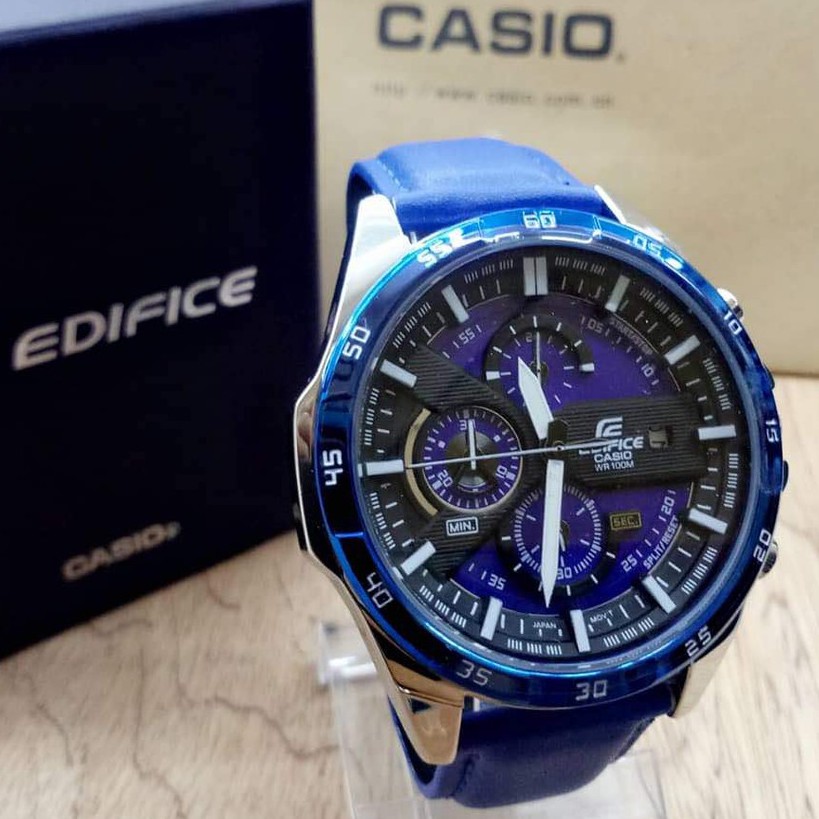 edifice watch blue