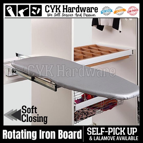 ReadyStock~ Rotatable And Foldable Pull Out Ironing Board With Soft ...