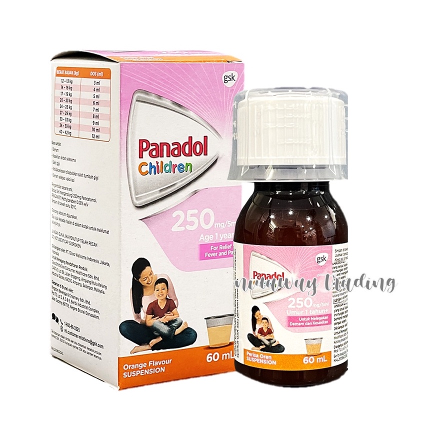 Panadol Suspension 6+ Year Old 250mg 60ml Shopee Malaysia