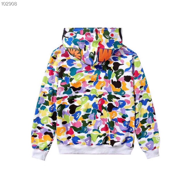 bape colorful hoodie