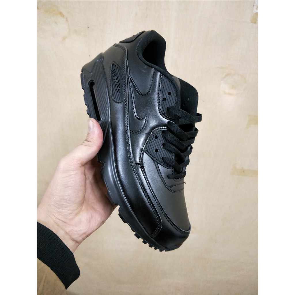 all black leather nike air max 90