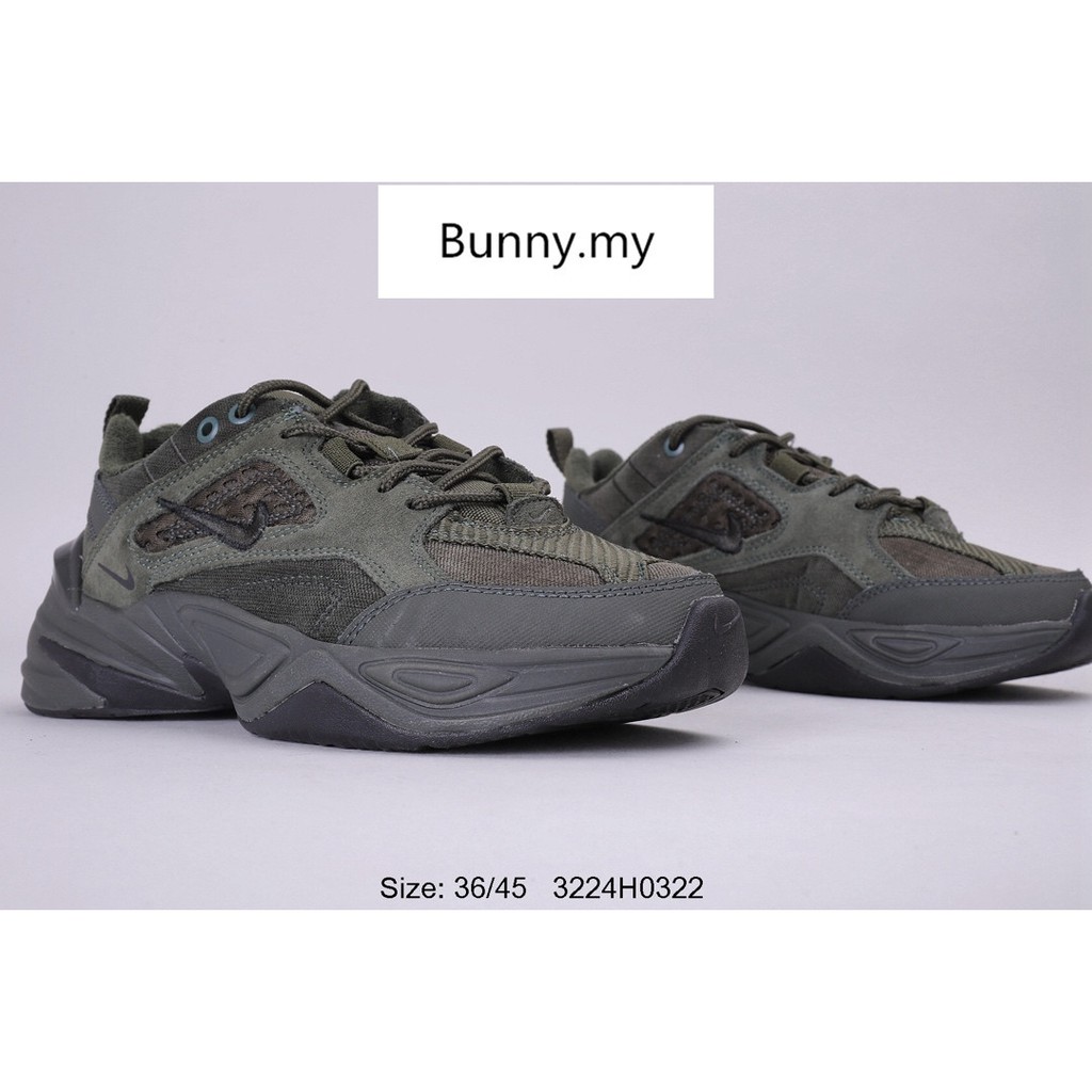 Ready Stock Nike M2k Tekno Black Royal Volt Men Women Running Shoes Size 36 45 Shopee Malaysia