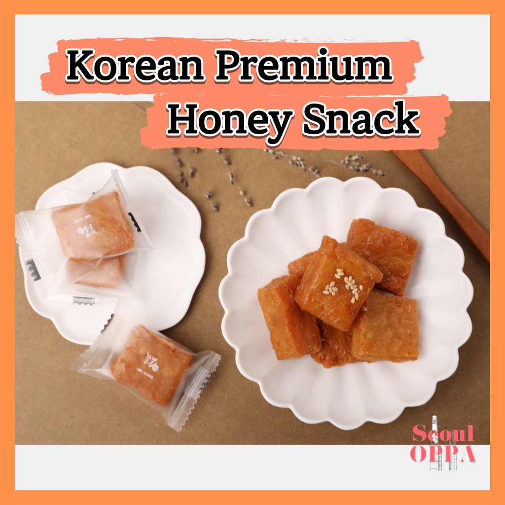 [Yakgwa] Korean Traditional Premium Snacks Mini Honey Pie Korean Master Chef Hangwa Dessert Food Biscuits Sweet Cakes Tasty Cookies 1ea (14g)