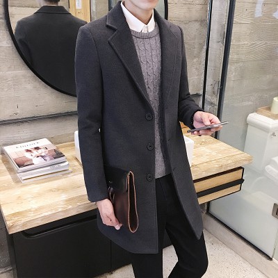 charcoal grey coat mens