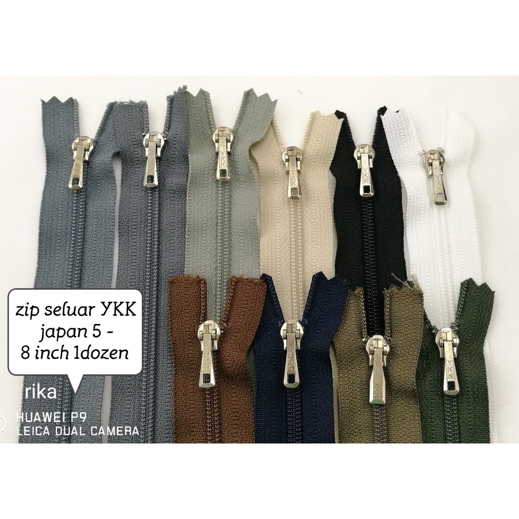 Zip seluar trouser zippers YKK japan 58inch 1dozen Shopee Malaysia