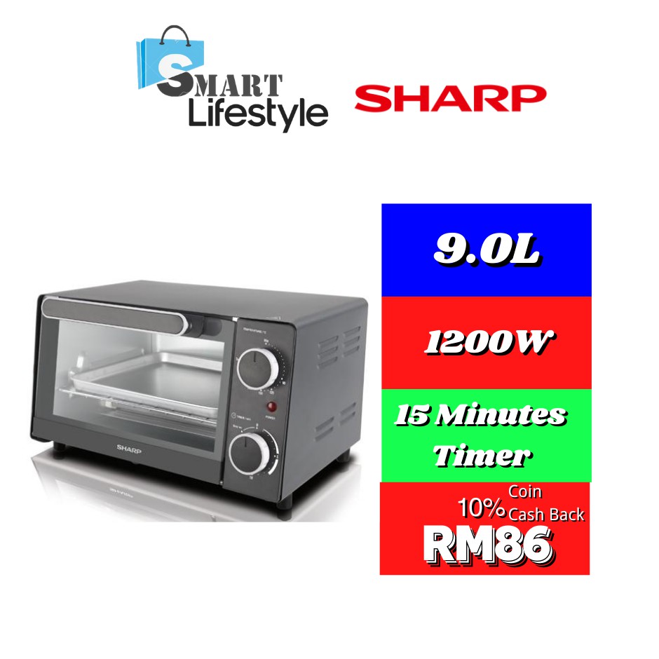 Sharp Toaster Oven (9L) EO9MTBK Shopee Malaysia