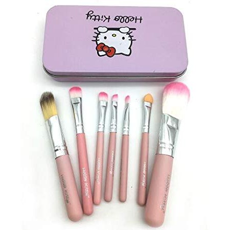 Cat Traveling Kit 7pcs Mini Make up Brush set Box included Hello Kitty Brush