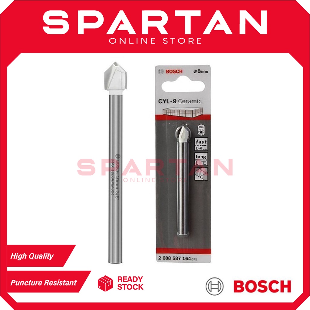 16MM VARIOUS SIZES FROM 3MM BOSCH CERAMIC TILE AND GLASS DRILL BIT CYL-9 