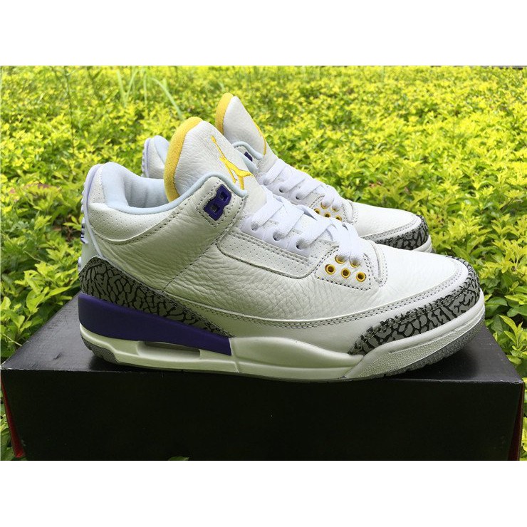 Nike Air Jordan 3 'Lakers' White (One 