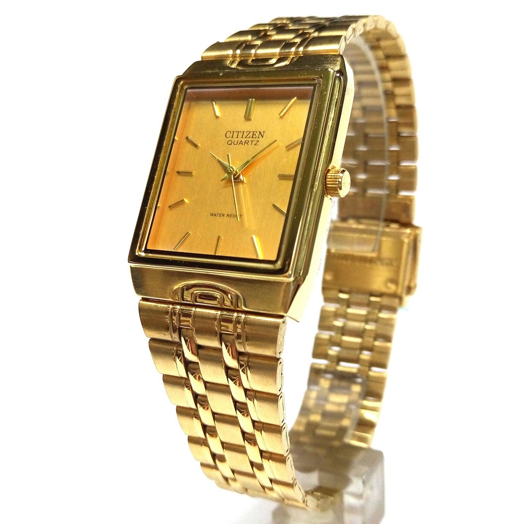 CITIZEN 380036 Japan Quartz Analog Unisex Watch (Gold) | Shopee Malaysia