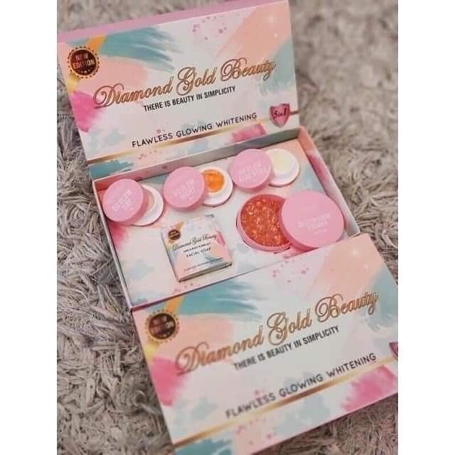 diamond gold beauty skincare
