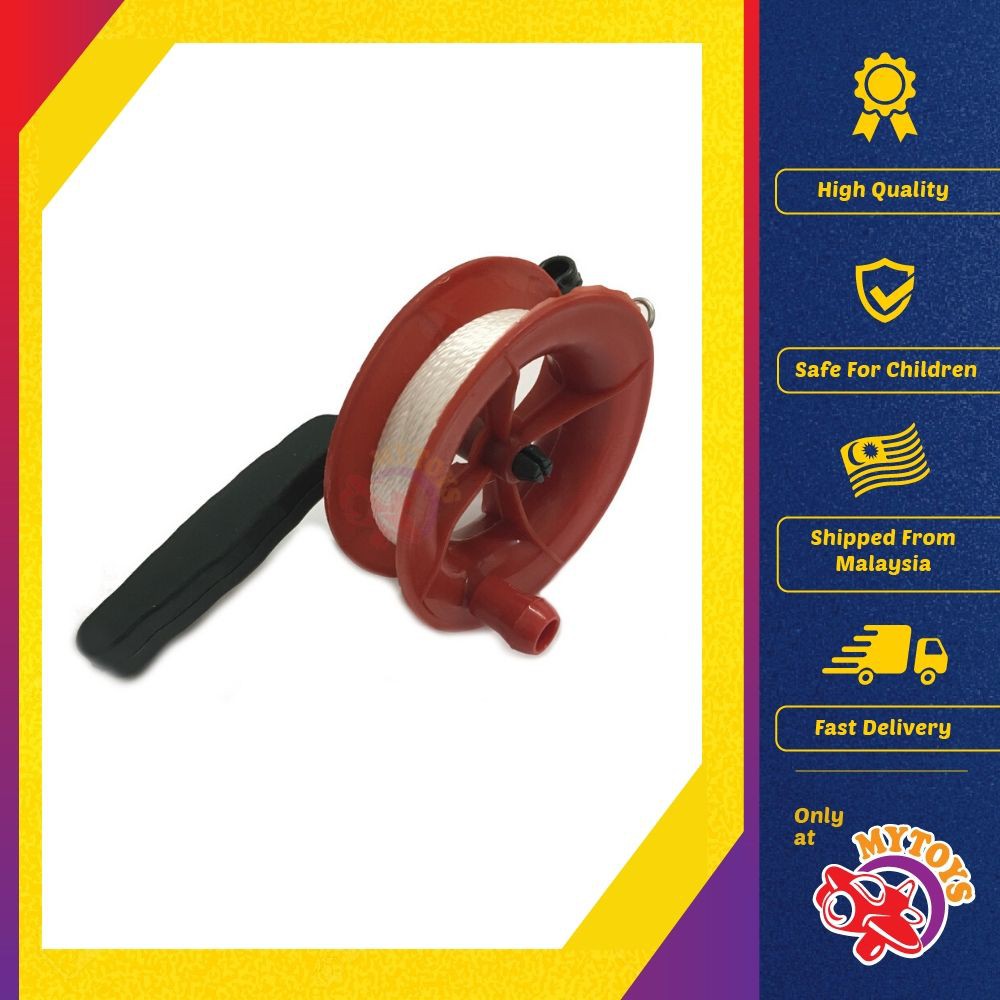 Kite String Reel with Handle 70m 200m / Tali Lelayang / Kite Reel for