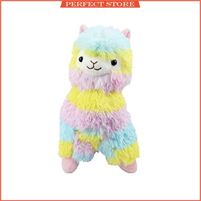 giant rainbow alpaca plush