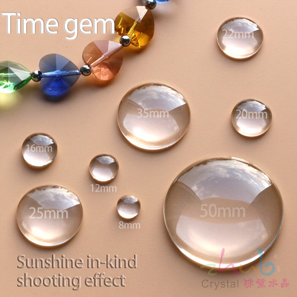 Crystal Clear Smooth Bead No Hole 6-50mm Round Transparent Flatback Glass Half Sphere Ball Cabochon For Jewelry Making Supplies Jewelry Accessories Bracelet Necklace Ring Diy
