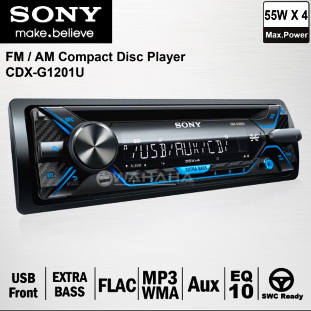 Sony CDXG1200U CD USB AUX IN Car Radio Stereo Receiver Player Shopee