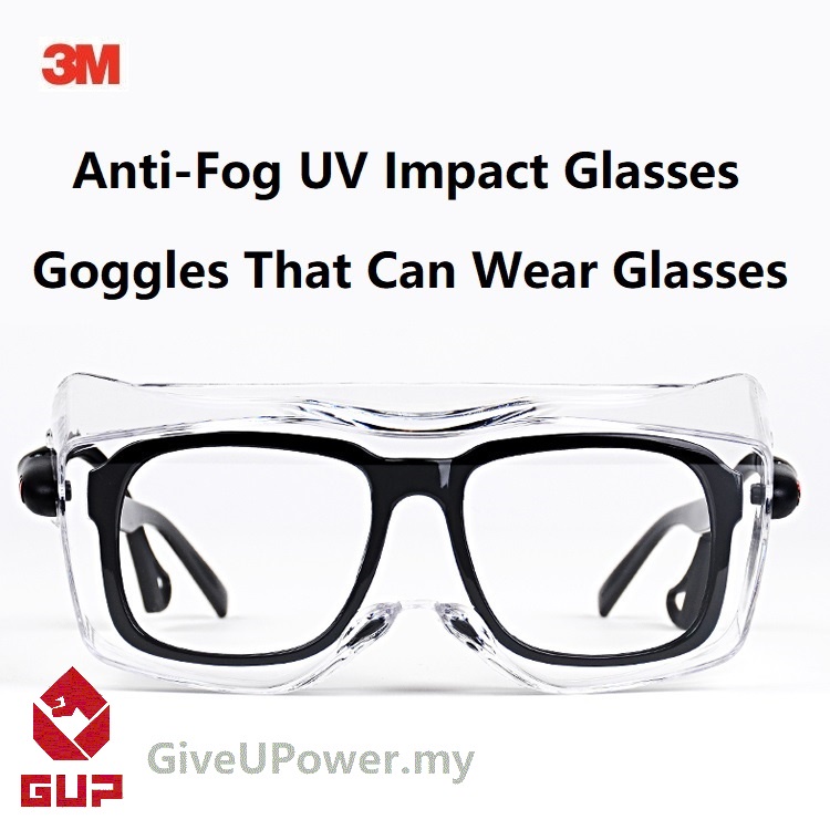 3M Safety Goggles Protective Glasses Anti Fog UV Scratch Protection Impact Resistance Lens Clear Eyewear Transparent Polycarbonate Eye Protection 3M 12308 11228