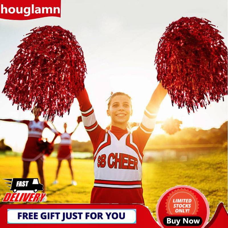 Hougl 6pcs Football Cheerleader Pom Poms Cheerleading Cheer Dance Party Club Decor Sa Shopee Malaysia